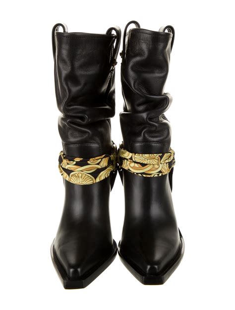 versace culture high boots|versace leather boots.